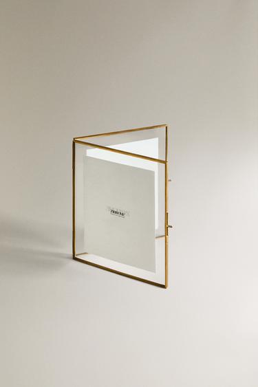 DOUBLE GOLDEN PHOTO FRAME - Transparent by Zara - Image 2