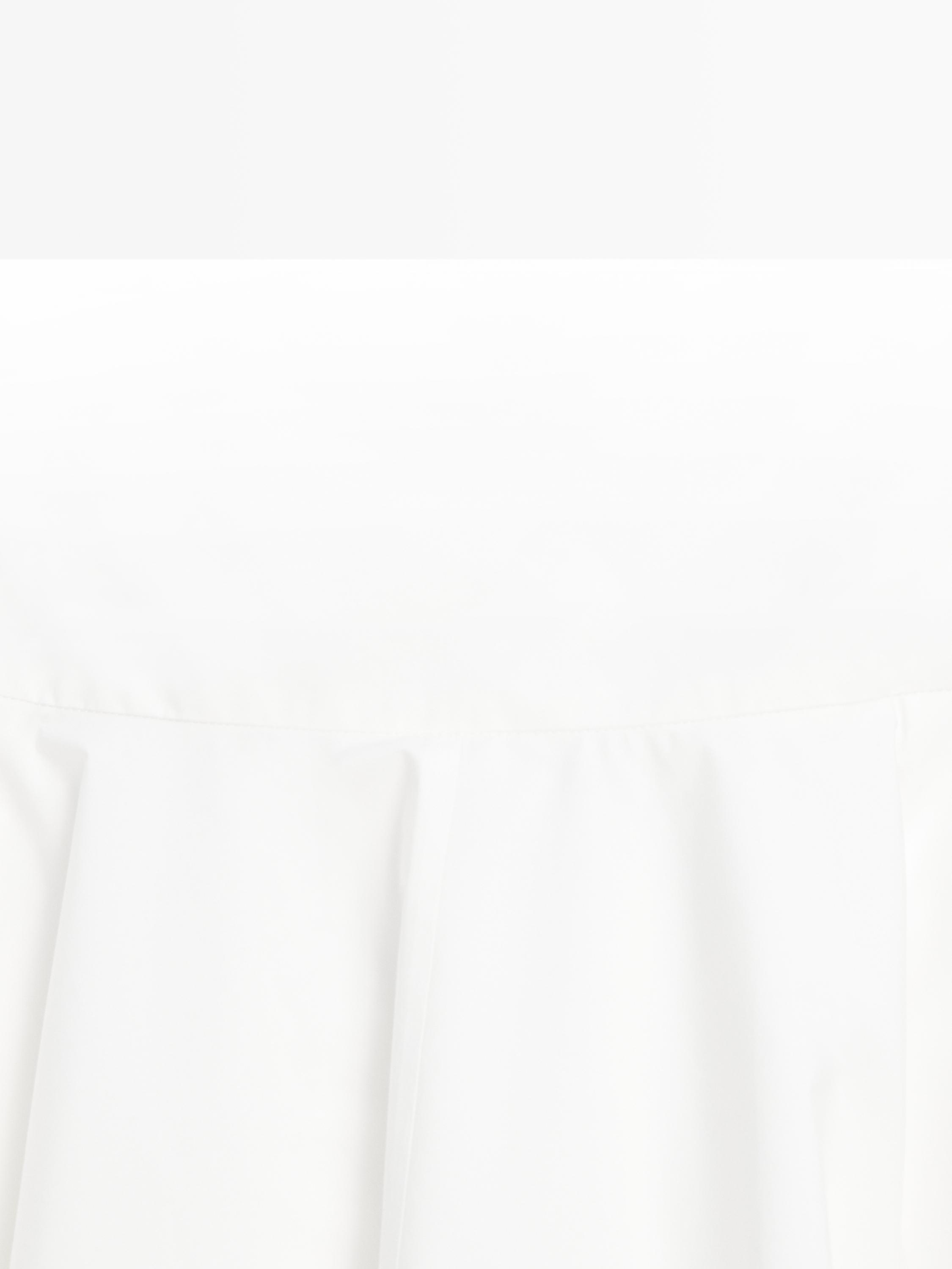 100% cotton midi skirt with yoke detail