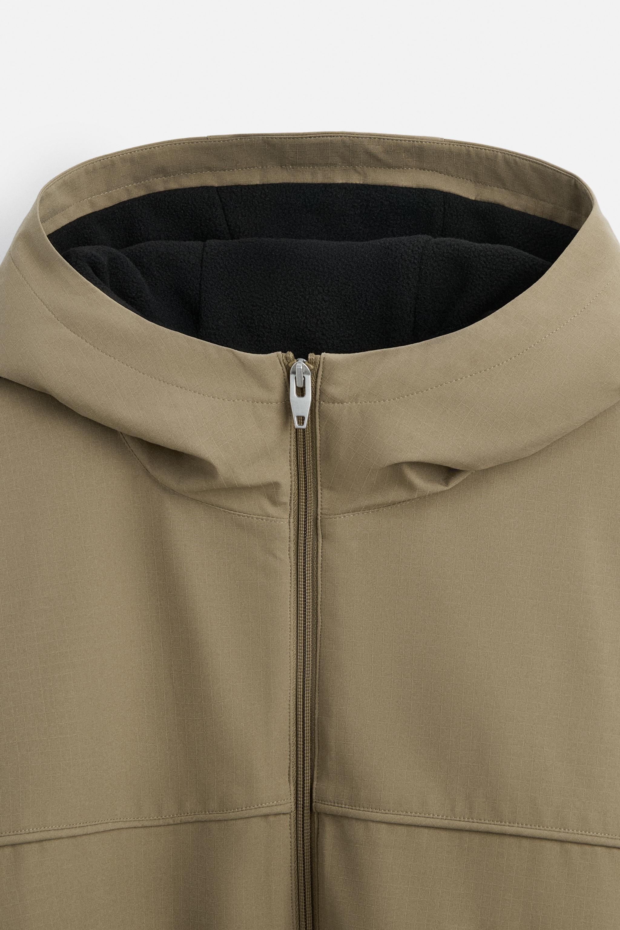 TECHNICAL FLEECE COMBINATION JACKET - Beige | ZARA United States