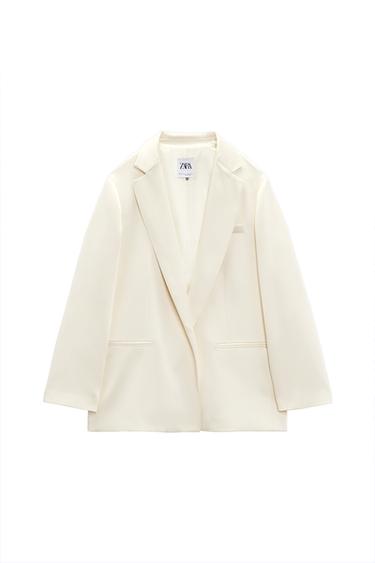 OVERSIZED SATIN EFFECT BLAZER