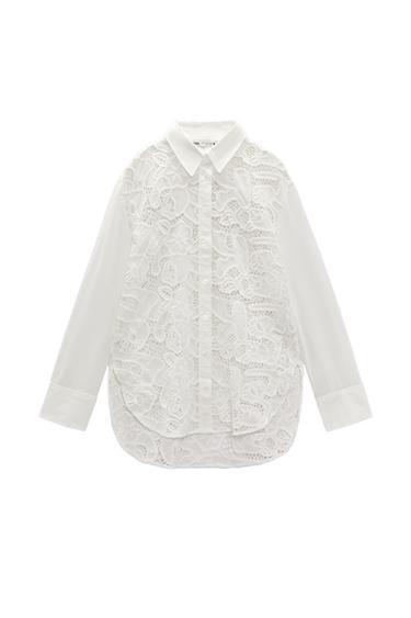 SHIRT WITH CUTWORK EMBROIDERY