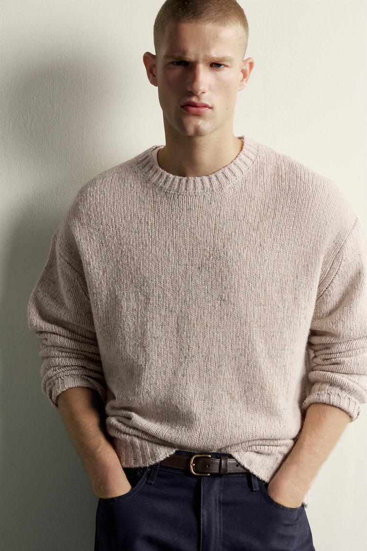 FLECKED WOOL BLEND JUMPER