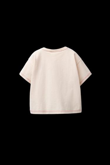 CAMISETA BORDADO HELLO KITTY © SANRIO - Salmón claro de Zara