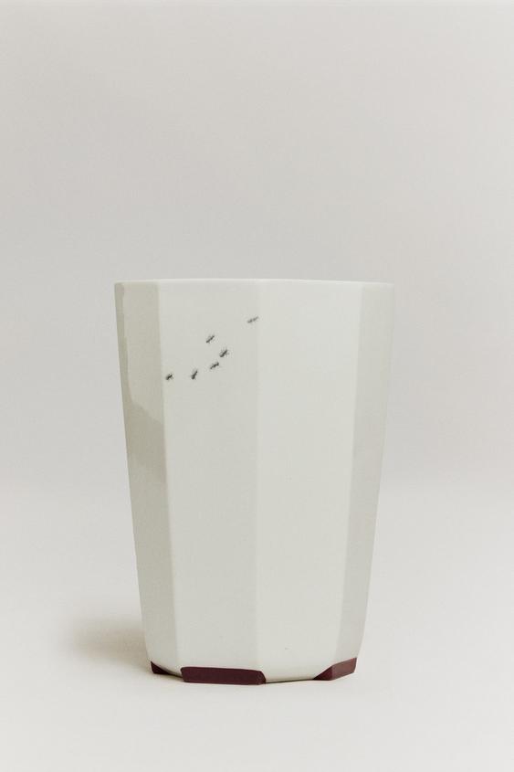 Zara THE SKY OCTAGONAL LARGE VASE - 白色 - 圖片 0