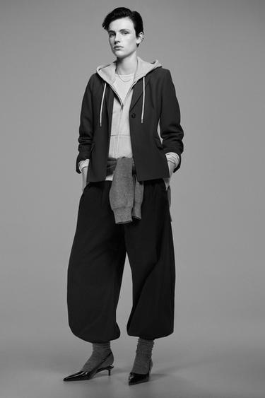 HOODIE - Grey marl by Zara