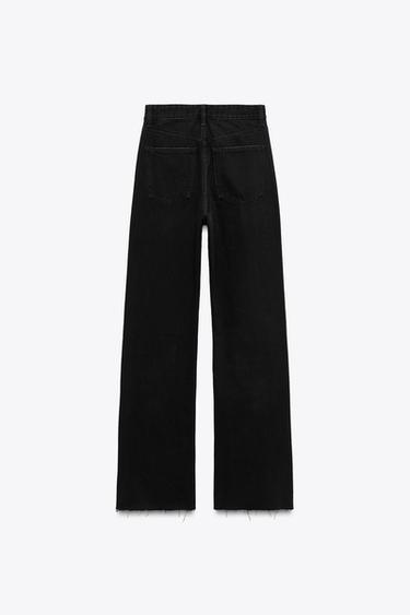 JEAN TRF COUPE LARGE TAILLE HAUTE - Noir de Zara - Image 5