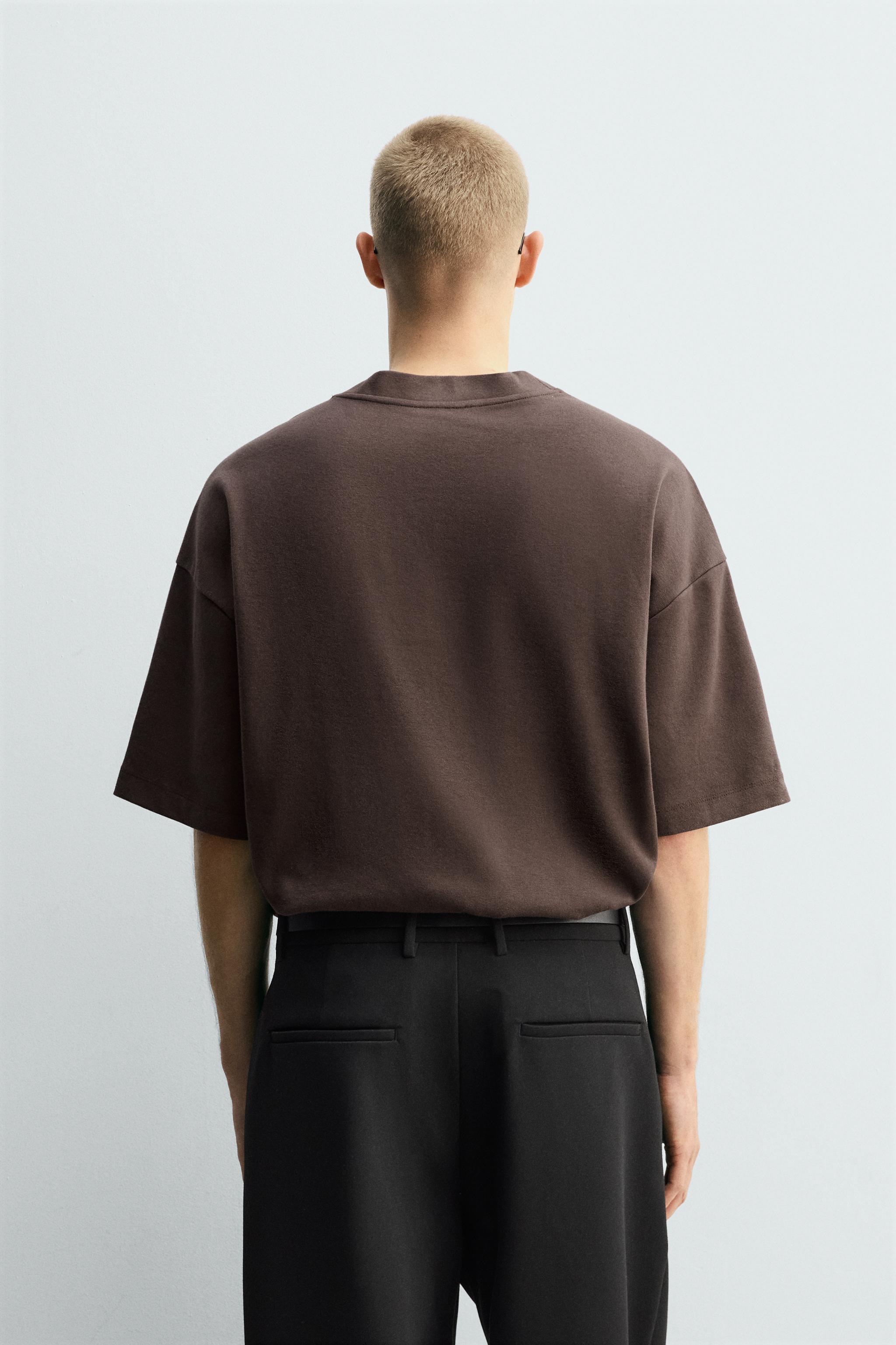 BOXY FIT SWEATSHIRT - Chocolate | ZARA South Africa