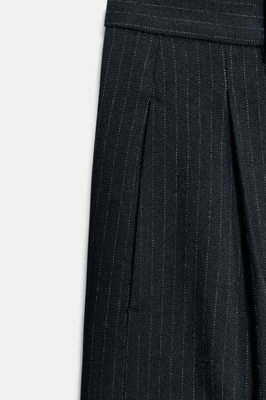 ZW COLLECTION PINSTRIPE PLEATED BERMUDA SHORTS - striped by Zara - Image 6