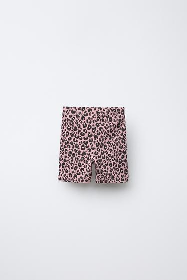 RIBBED CYCLING LEGGINGS - Chalk pink by Zara