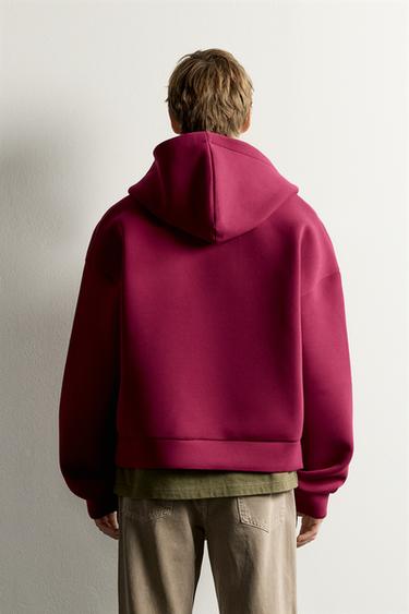 SWEAT TECHNIQUE CAPUCHA ZIPPÉ - Fuchsia de Zara - Image 2