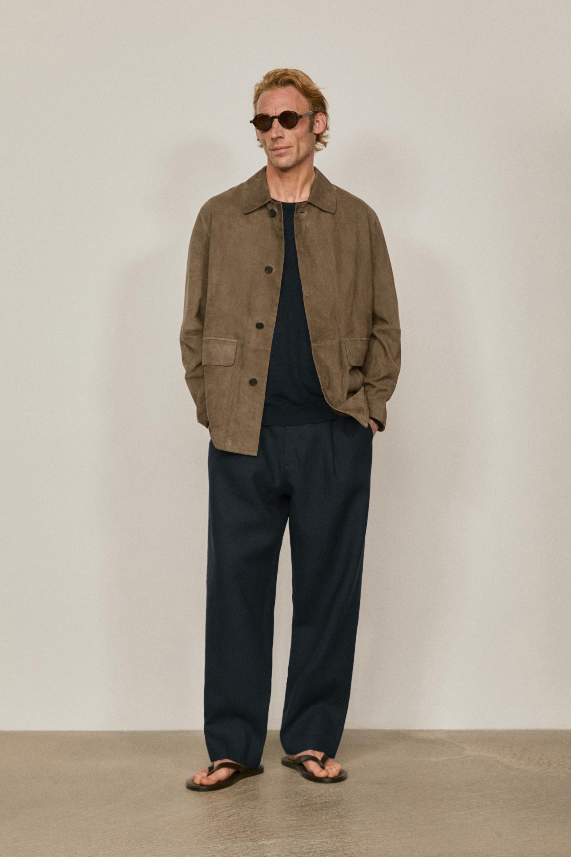 Surchemise poches cuir daim - LIMITED EDITION