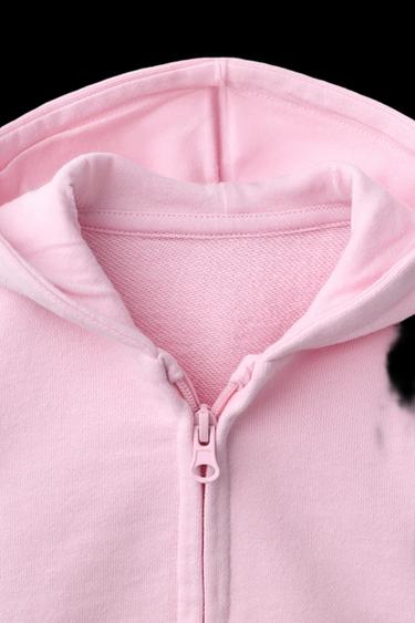 SUDADERA LISA CREMALLERA - Rosa de Zara