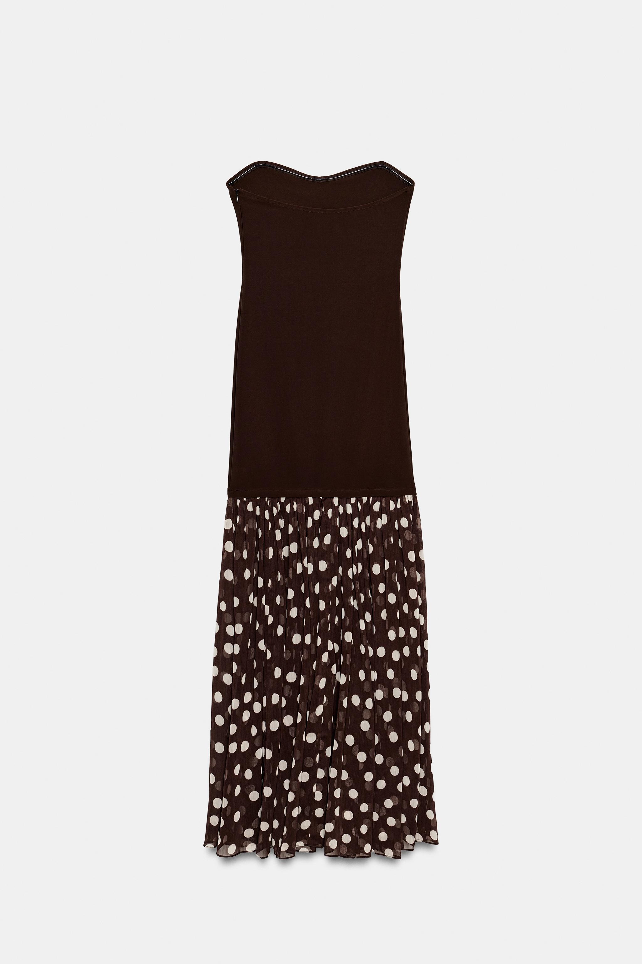 COMBINATION POLKA DOT DRESS