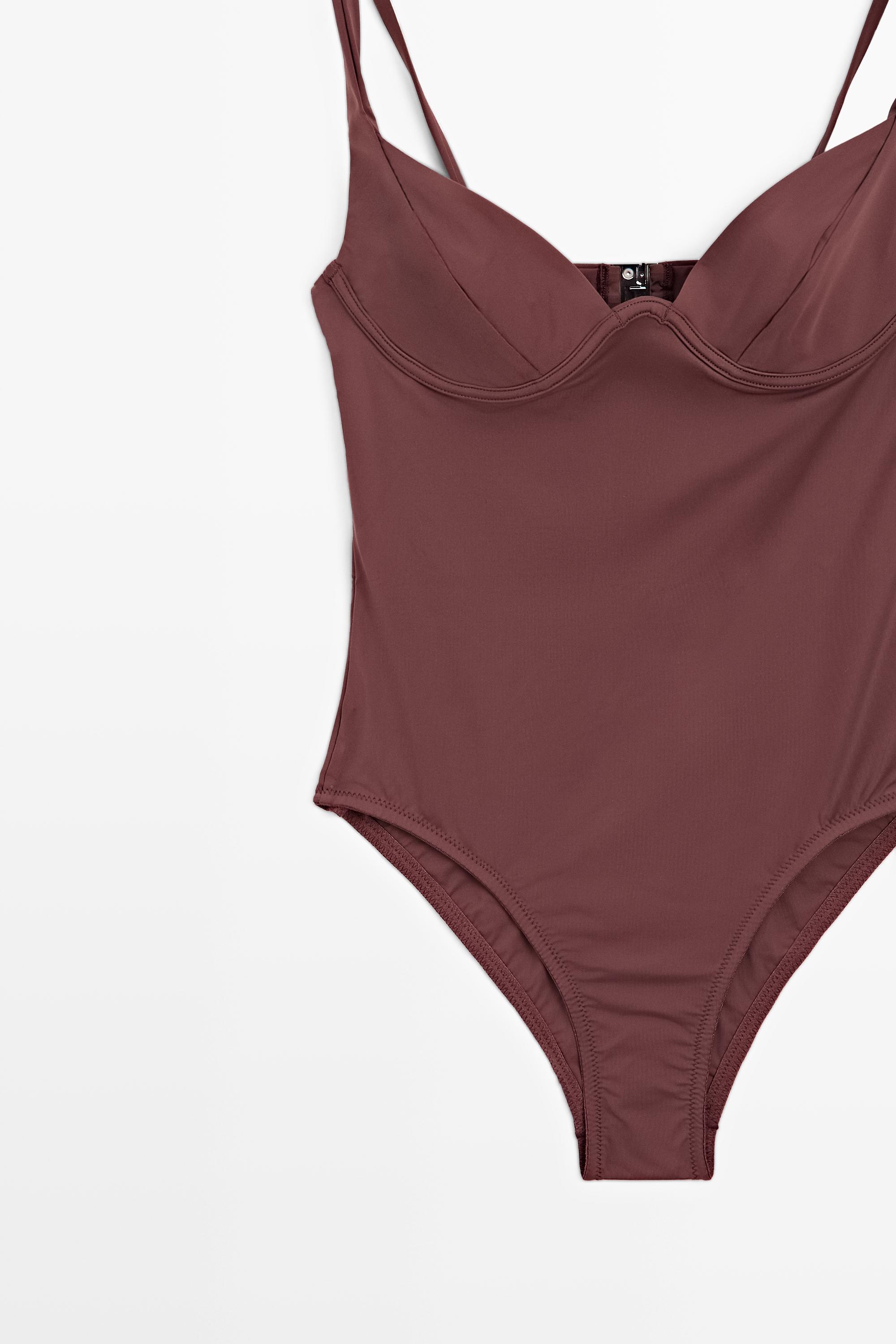 Maillot de bain à armatures et bretelles larges