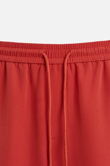 RELAXED FIT TROUSERS WITH CONTRAST TAPING - Red by Zara - Image 7