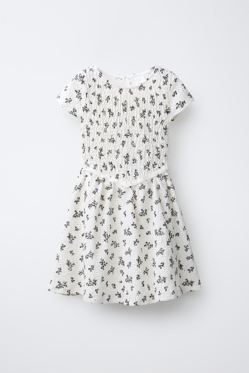 blue dress for baby girl ZARA BLACK FLORAL PRINTED FLOWING MINI DRESS Ladies – Afashionistastore