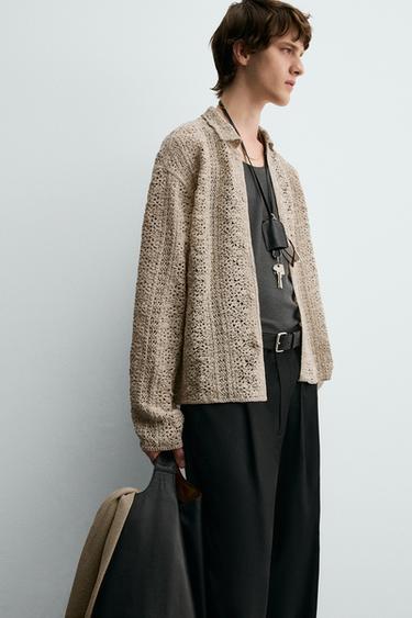 SURCHEMISE STRUCTURE CROCHET - Sable de Zara - Image 6