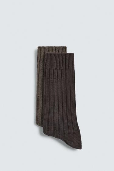 2-PACK OF RIBBED SOCKS - various by Zara