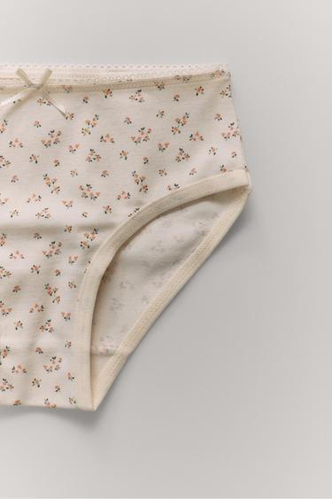 1 1/2-6 سنوات/ حزمة ستة سراويل داخلية بطبعة زهور - متعدد الألوان الخاص بـ Zara