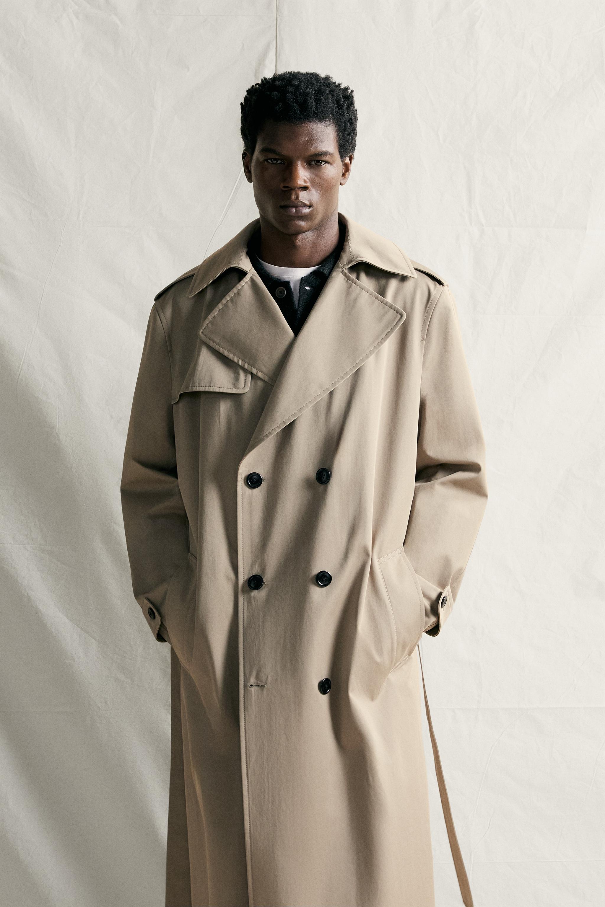 撥水加工入り MANTECO® トレンチコート - ライトベージュ | ZARA Japan