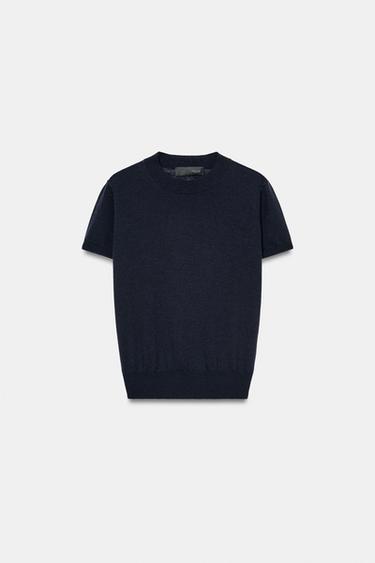 ТОП З ВОВНИ - Темно-синій/блакитний Zara