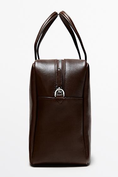 Medium duffle bag in nappa leather — Brown 2