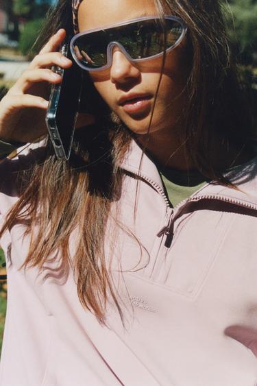 SPORTY MODAL SWEATSHIRT — Pink 2