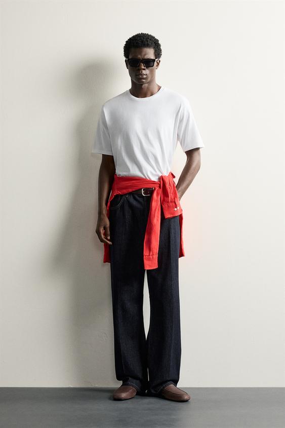 MEDIUM WEIGHT BASIC T-SHIRT - White by Zara - Image 0