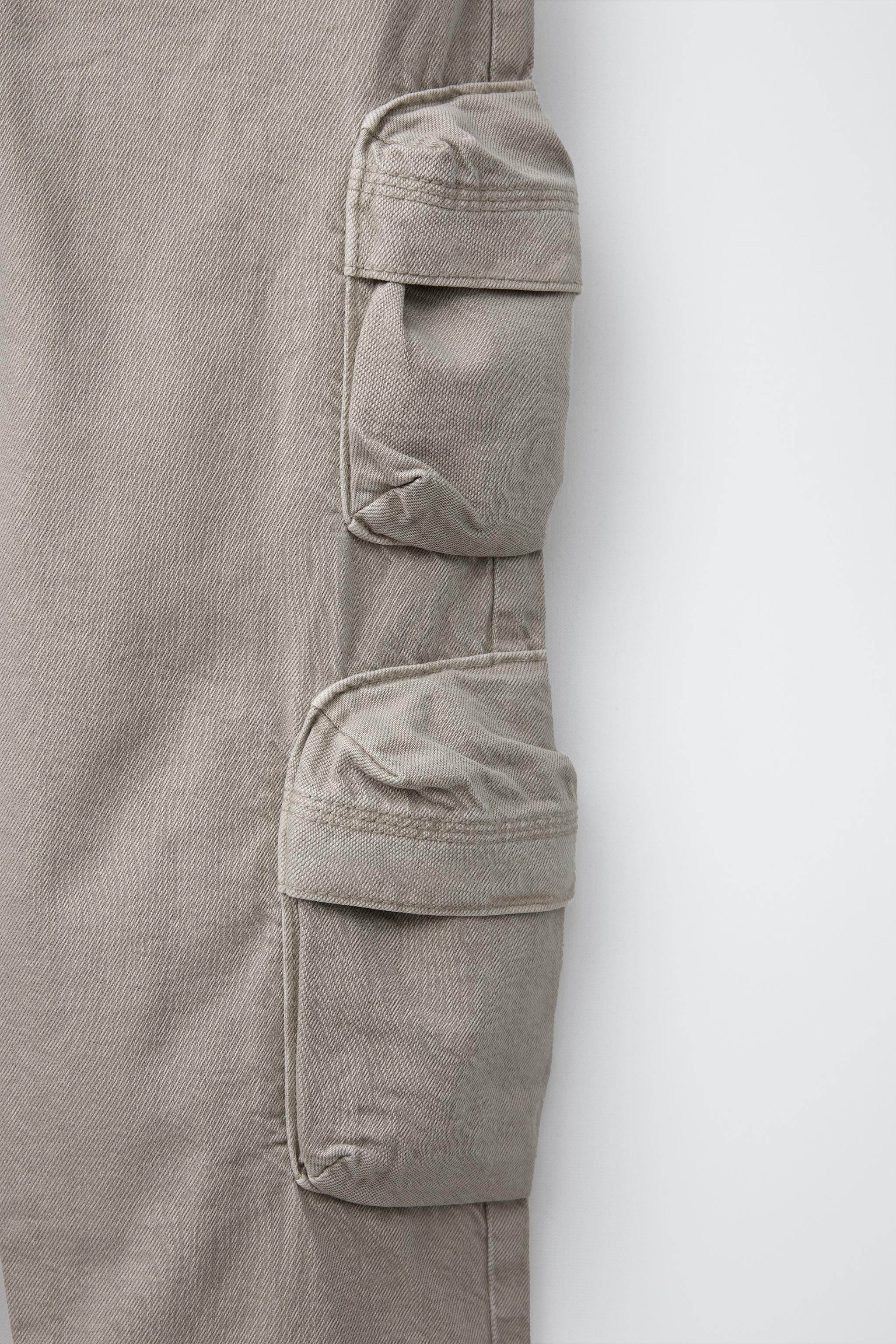WIDE LEG MULTICARGO PANTS - Stone | ZARA United States