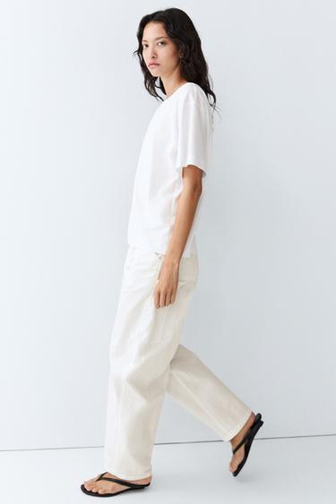 100% cotton short sleeve T-shirt — White 1