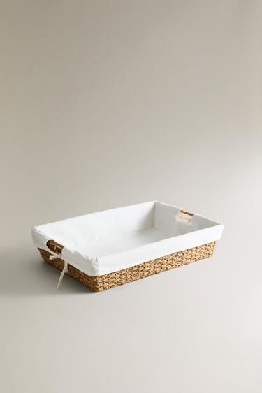 IRONING BASKET WITH FABRIC LINING - Brown by Zara - Image 1