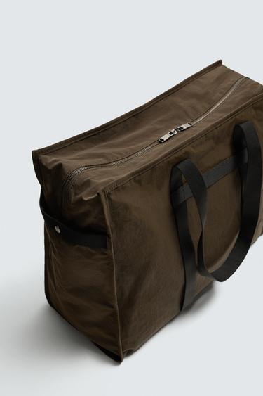 SAC SHOPPER TECHNIQUE - Marron de Zara - Image 2