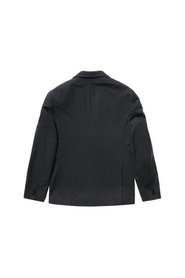 PINSTRIPE SUIT BLAZER - Navy blue by Zara