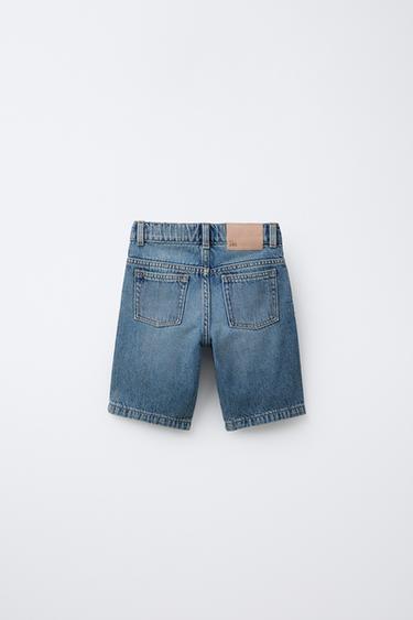 ORIGINAL FIT DENIM BERMUDA SHORTS - Mid-blue by Zara - Image 1