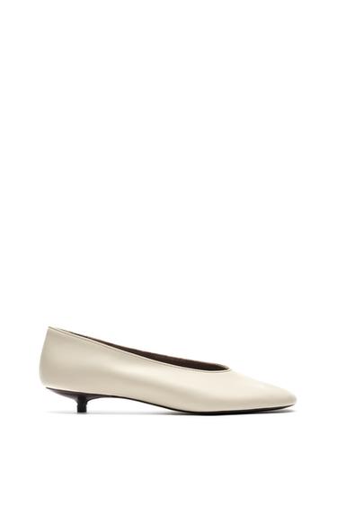 Leather low heel ballet flat - LIMITED EDITION — Cream White 1