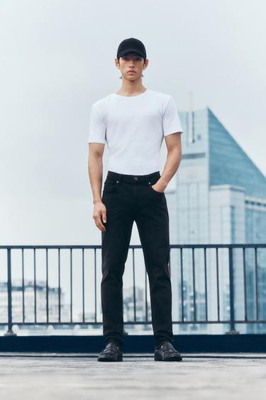 Zara 基本款修身牛仔褲 - 碳色