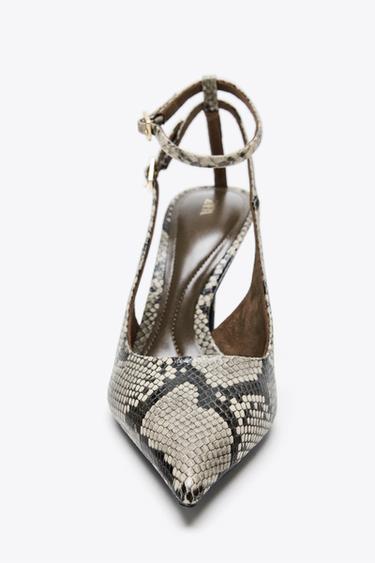ANIMAL PRINT SLINGBACK HEELED SHOES - Snakeskin by Zara - Image 2