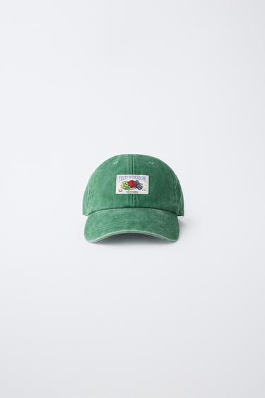 GORRA EFECTO LAVADO FRUIT OF THE LOOM™ - Verde de Zara