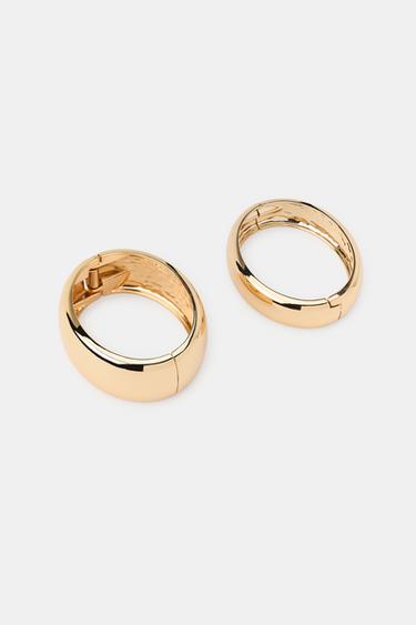 PACK OF 2 METALLIC BRACELETS - Golden by Zara - Image 2