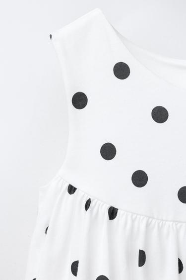 POLKA DOT BALLOON T-SHIRT - White by Zara - Image 2