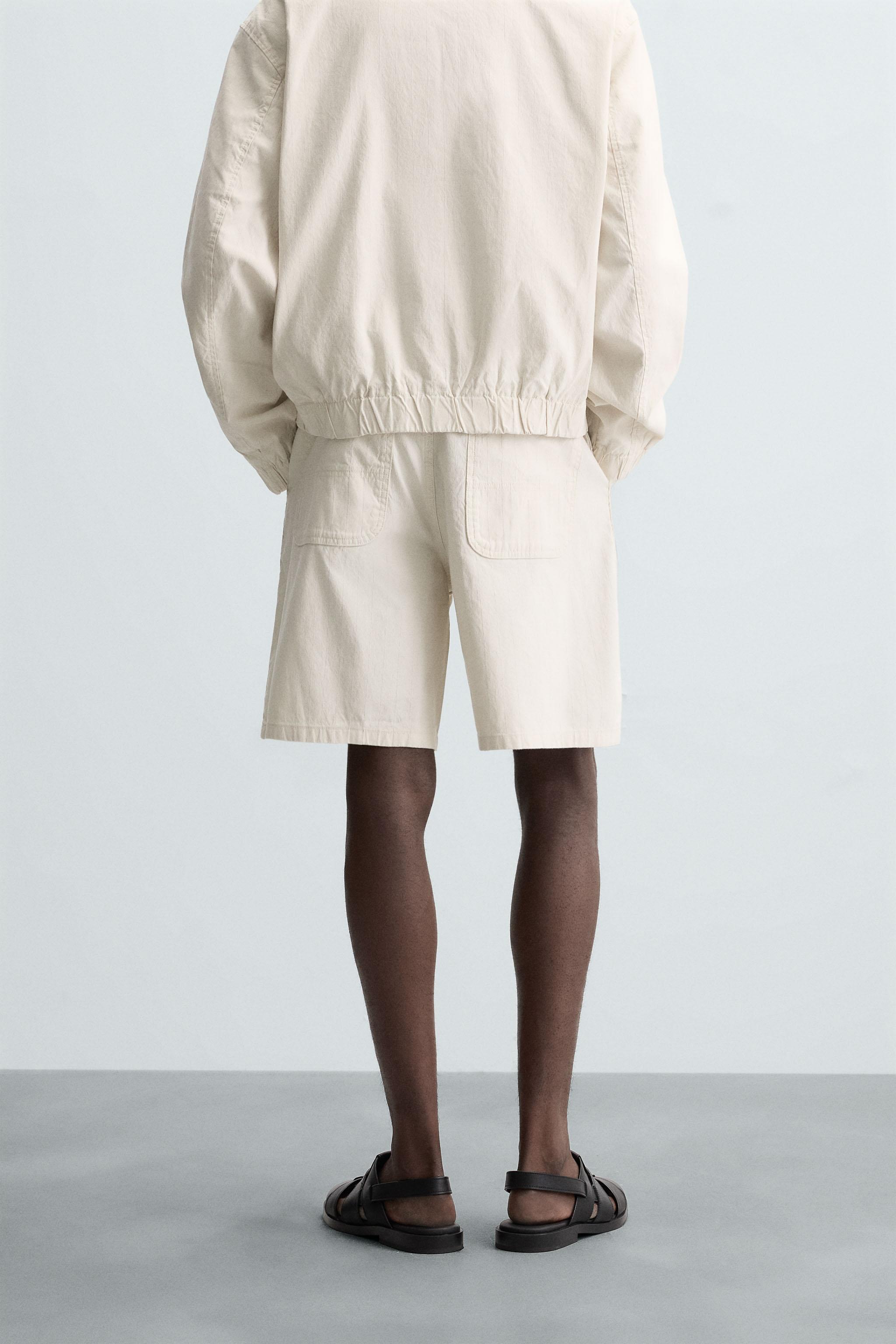 BERMUDA REGULAR FIT RAYURES