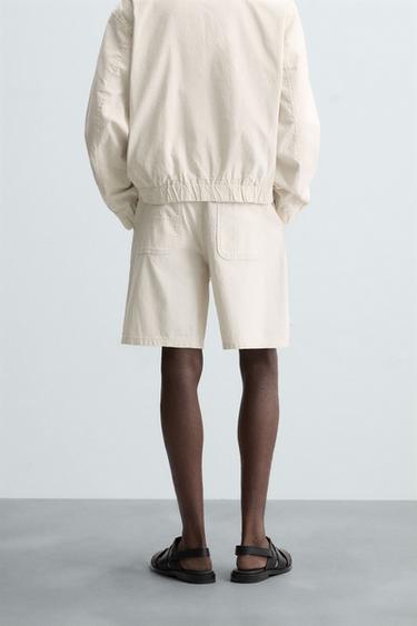 STRIPED REGULAR FIT BERMUDA SHORTS - striped by Zara - Image 2