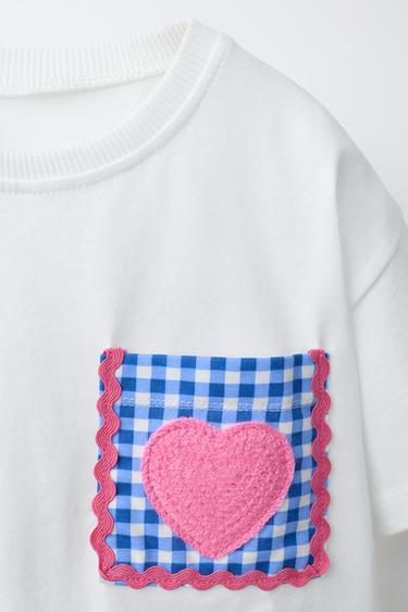 T-SHIRT POCHE ONDULÉE - Blanc de Zara - Image 2