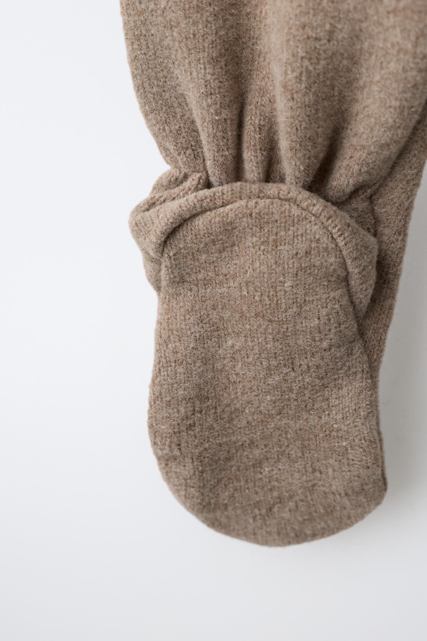 Детские леггинсы Zara Warm Footed, цвет: Коричневый — фото 4