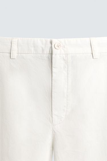 PANTALON CARGO REGULAR FIT - Blanc cassé de Zara - Image 8