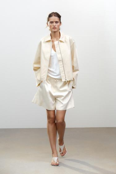 BOMBER BUNDA ZW COLLECTION - Vanilková od Zara