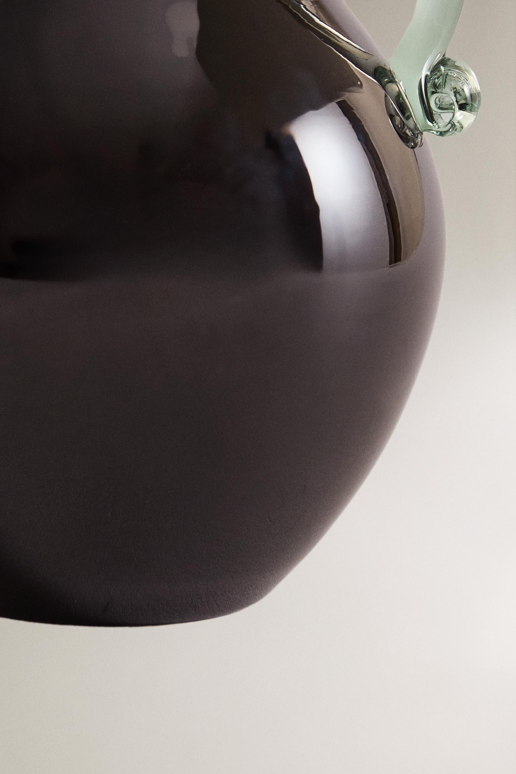 COLORED GLASS VASE - Maroon | ZARA United States