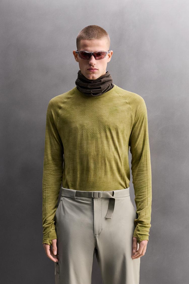 ZARA FIRST LAYER WOOL BLEND T-SHIRT