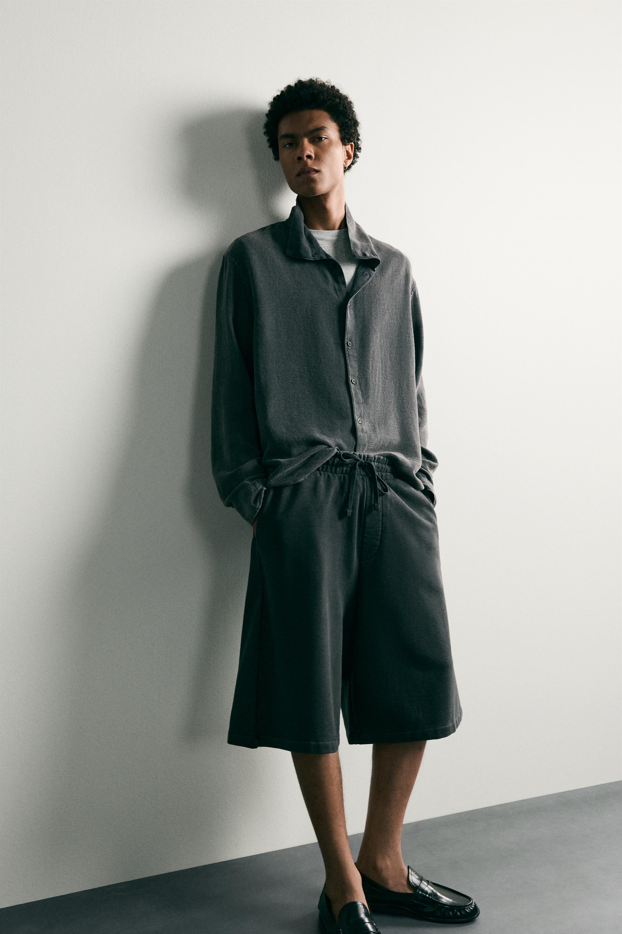 Мужские рубашки Zara VINTAGE WASH RELAXED FIT SHIRT — фото 6