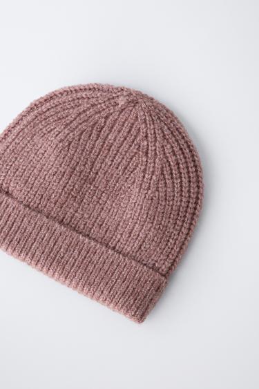 GORRO PUNTO BÁSICO - Rosado de Zara